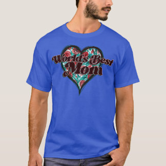 Worlds Best Mum Vintage Heart T-Shirt