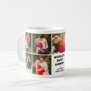 Worlds Best Mummy Modern Photo Collage Coffee Mug