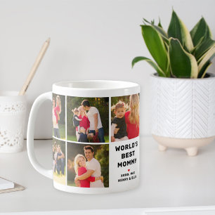 Worlds Best Mummy Modern Photo Collage Coffee Mug