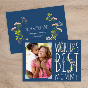 World's Best Mummy Mother's Day Photo Card