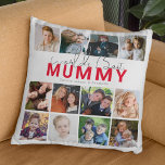 Worlds Best Mummy | Photo Collage Cushion<br><div class="desc">Are you searching for the perfect Mother's Day gift? Look no further than this unique 12-photo collage pillow! Show your love and appreciation for the special mothers, mummy, mothers, mamas, mums, mummy, and step or bonus parents in your life. Customise the pillow with a template that reads "World's Best Mummy"...</div>