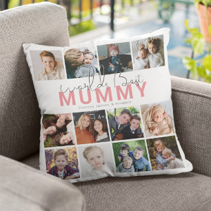 Worlds Best Mummy   Photo Collage Cushion