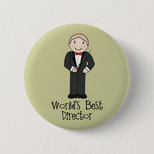 Worlds Best Music Director 6 Cm Round Badge