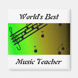 World's Best Music Teacher Magnet