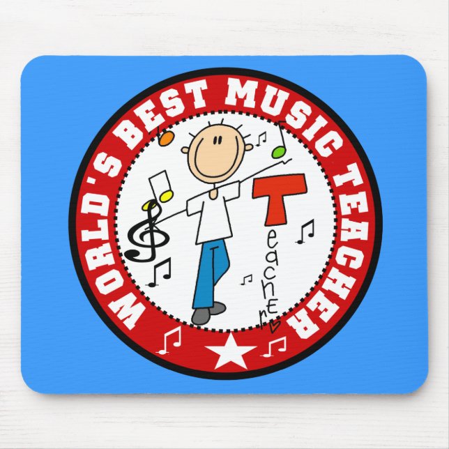 World's Best Music Teacher Mousepad (Front)