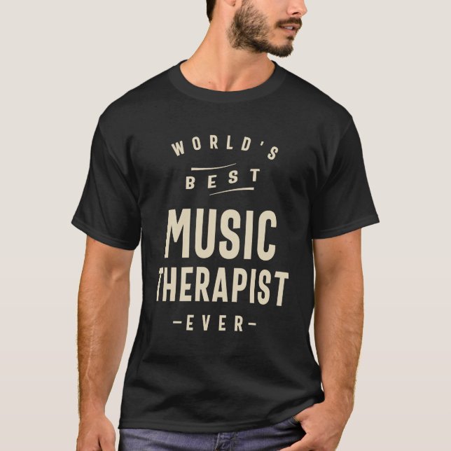 World's Best Music Therapist  T-Shirt (Front)