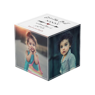 World's Best Nanny and Most Loved Photo Gift Cube