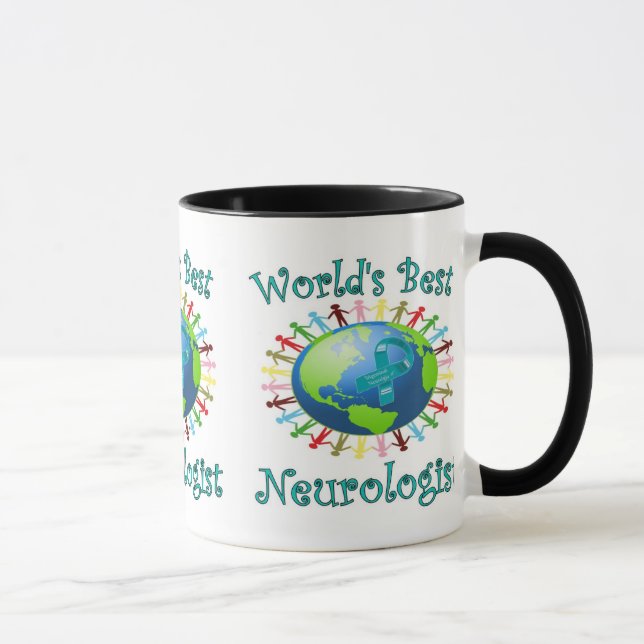 World's best Neurologist with TN awareness ribbon. Mug (Right)