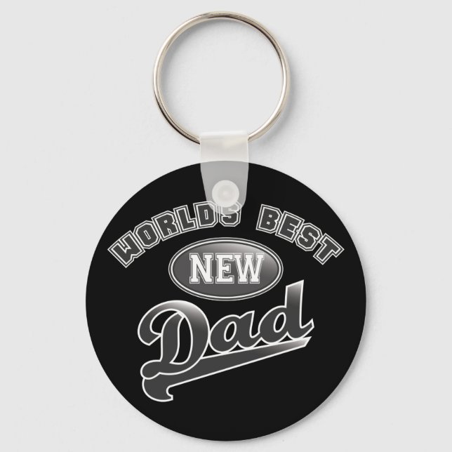 World's Best New Dad Key Ring (Front)