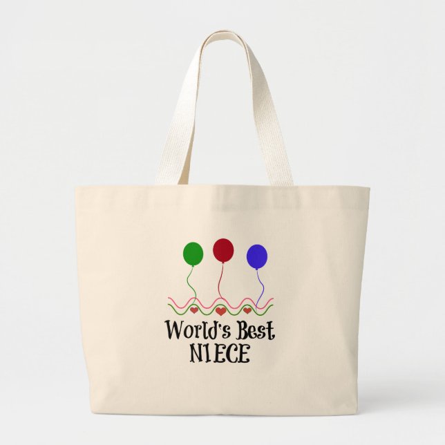 World's Best Niece Large Tote Bag (Front)