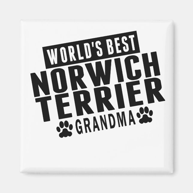 World's Best Norwich Terrier Grandma Magnet (Front)