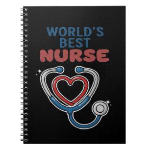 World's Best Nurse Appreciation Gift Cute Stetho Notebook