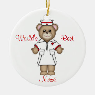 World's Best Nurse Ceramic Ornament