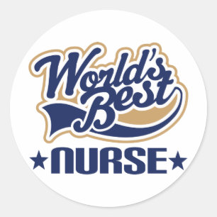 Worlds Best Nurse Classic Round Sticker