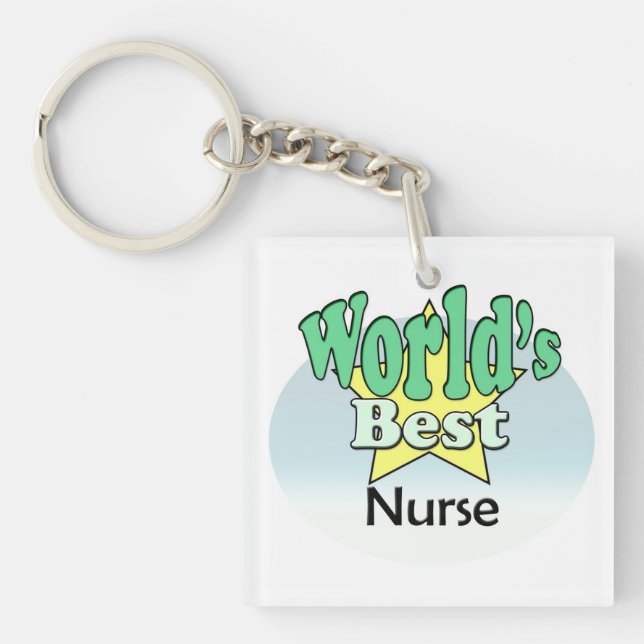 World's best Nurse Key Ring (Front)