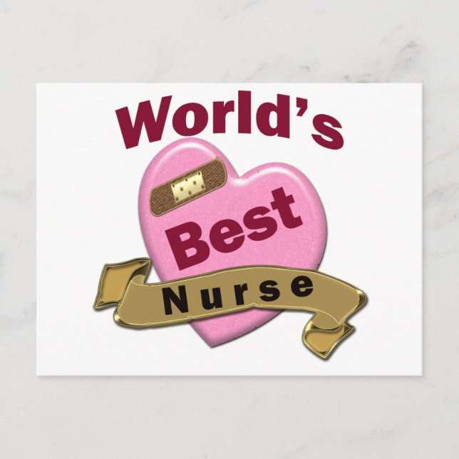 World's Best Nurse Postcard (Front)