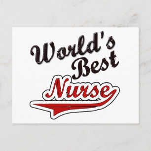 World's Best Nurse Postcard