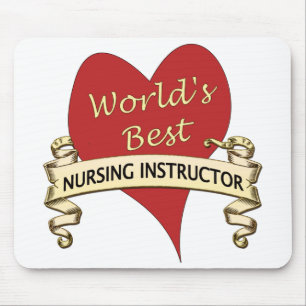 World's Best Nursing Instructor Mouse Pad