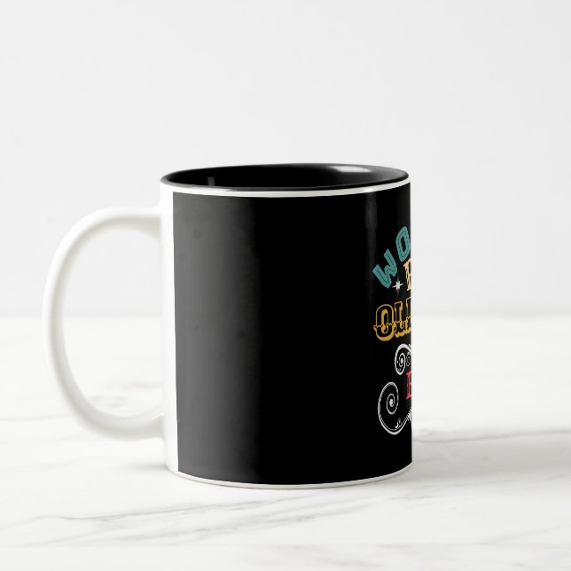 Worlds Best Old man Ever Two-Tone Coffee Mug (Left)