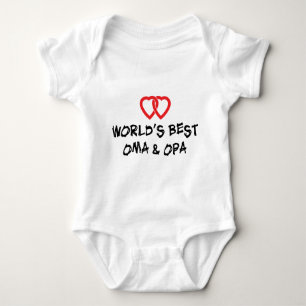 World's Best Oma & Opa T-Shirt Baby Bodysuit