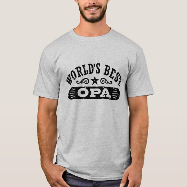 World's Best Opa T-Shirt (Front)