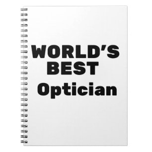 World's Best Optician Notebook