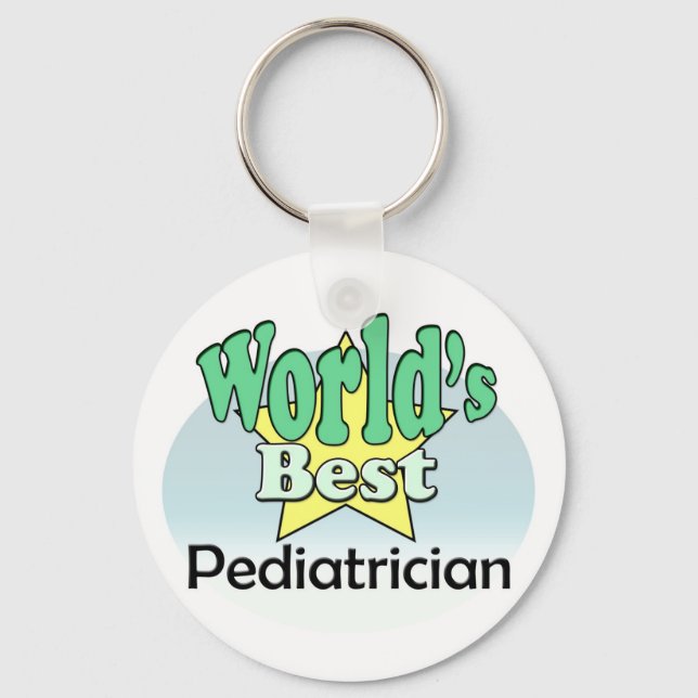 World's Best Paediatrician Key Ring (Front)