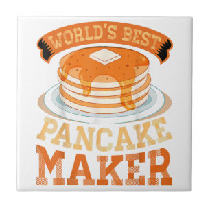 World's Best Pancake Maker - Funny Pancake Maker Ceramic Tile