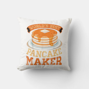 World's Best Pancake Maker - Funny Pancake Maker Cushion