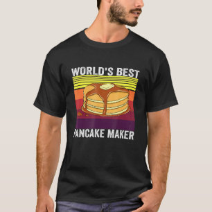 Worlds Best Pancake Maker Retro Vintage Pancakes T-Shirt