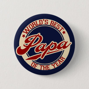 World's Best Papa 6 Cm Round Badge