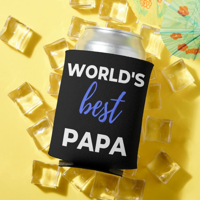 World's Best Papa Can Cooler (In Situ Summer)