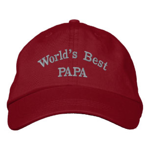 World's Best Papa Embroidered Hat
