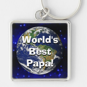 World's Best Papa! Keychain