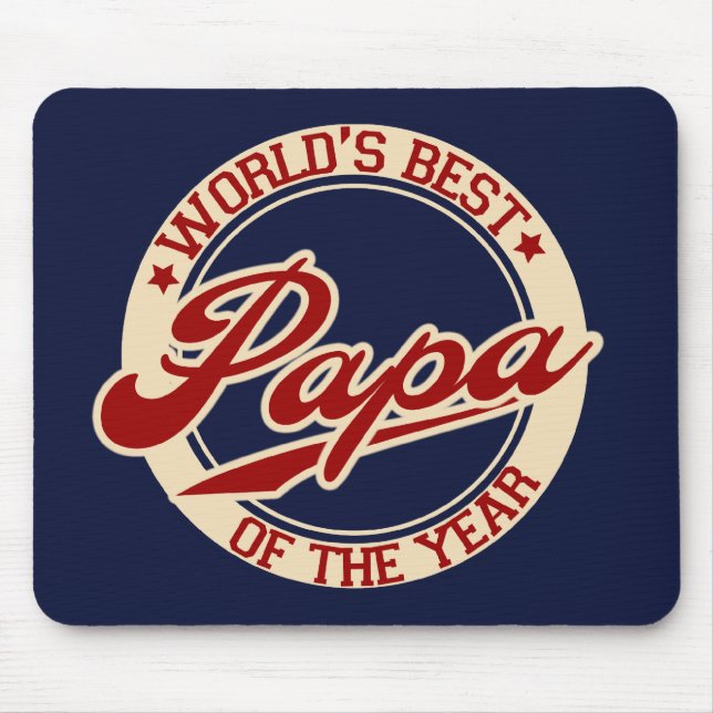 World's Best Papa Mouse Pad (Front)