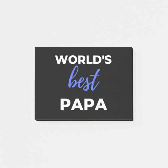 World's Best Papa Post-it Notes (Front)