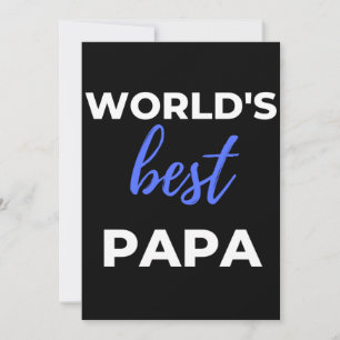 World's Best Papa Thank You Card
