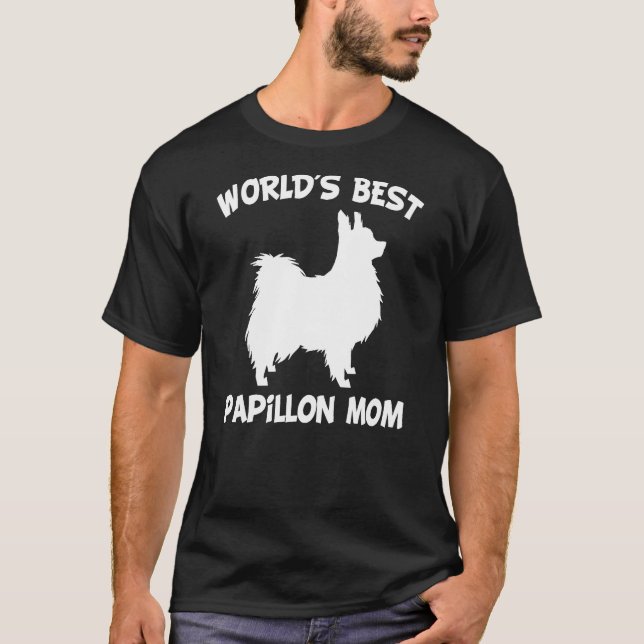 World's Best Papillon Mum   T-Shirt (Front)