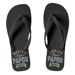Worlds Best Papou Thongs