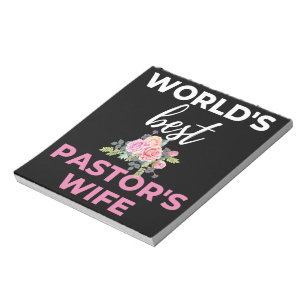 World's Best Pastor's Wife Notepad