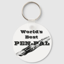 Worlds Best Pen Pal Key Chain