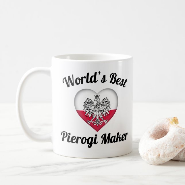 World's Best Pierogi Maker Coffee Mug (With Donut)