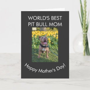 World's best Pit Bull mum Card