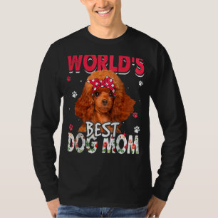 World's Best Poodle Dog Mum Mother's Day T-Shirt