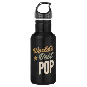 World's Best Pop - Father and Grandpa Gifts 532 Ml Water Bottle