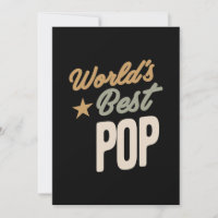 World's Best Pop - Father and Grandpa Gifts
