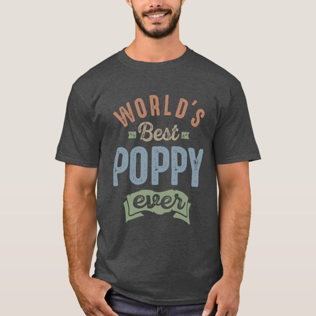 World's Best Poppy T-Shirt (Front)