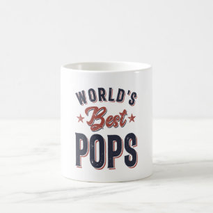 World's Best Pops   Father Grandpa Gift Coffee Mug
