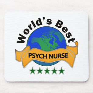World's Best Psych Nurse Mouse Pad