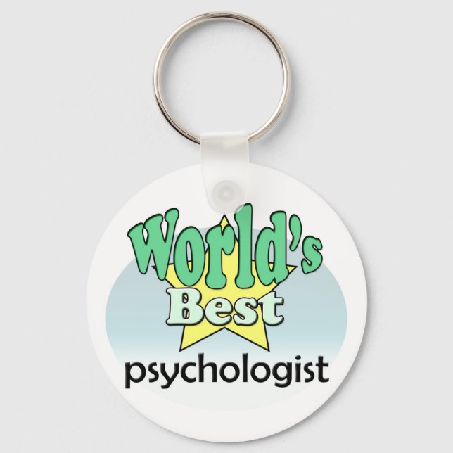 World's Best Psychologist Key Ring (Front)